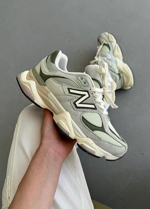 Кроссовки женские new balance 9060 grey olive