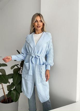 Стильный повседневный кардиган вязка зефирка 1105 lz