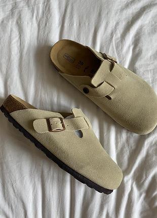 Клоги жіночі тапки біркенштоки нові світлі birkenstock жіночі