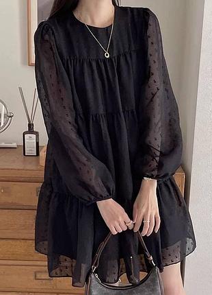 Є накладений платіж🌸 вишукана легка повітряна шифонова сукня вільного крою💕