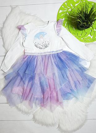 Платье frozen elsa ледяное сердце