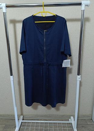 Сукня жіноча джинсова, батал, розмір 54-56 (арт850)