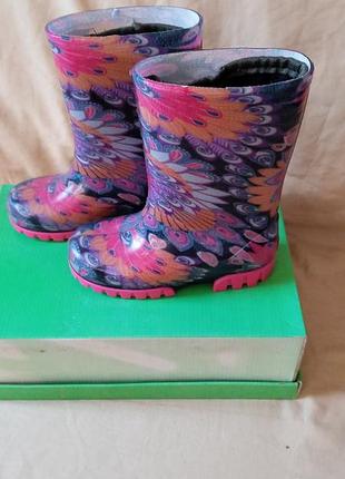 Резиновые сапоги demar на девочку, резиновые сапоги demar 26-27 размер