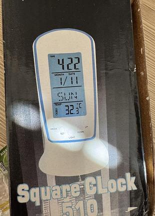 Багатофункціональний будильник з термометром та led-підсвічуванням