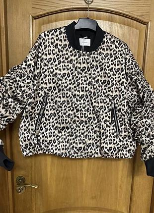 Новая стильная тёплая куртка бомбер 50-52 р