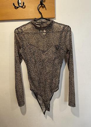 Боді new look леопард xs-m