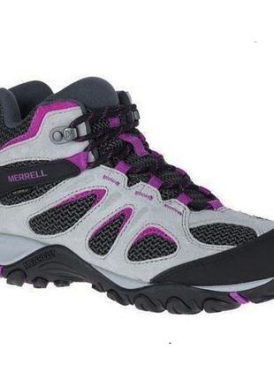 800
женские кожаные мембранные трекинговые ботинки merrell yokota 2 mid waterproof. 37 р.2 4 см стелька
.