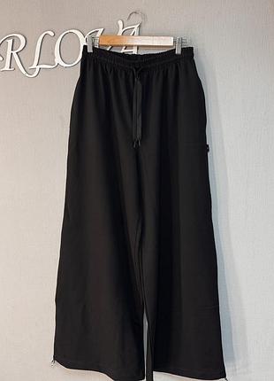 Широкі штани трикотаж на затяжці