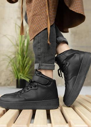 Кросівки жіночі зимові air чорні