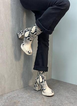 Ботинки ботильоны кожа