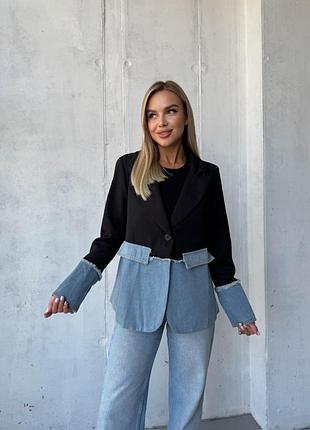 Ексклюзивний піджак джинс джинсовий жакет джинс джинсовий піджак