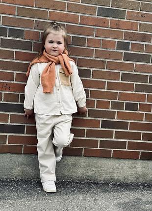 Стильна рубашка блуза zara для дівчинки 104, 3-4 роки