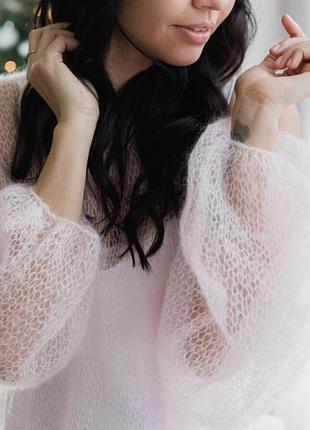 Светр павутинка з преміум мохеру