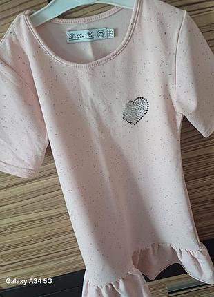 Платье с коротким рукавом