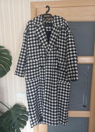 Классное пальто оверсайз, большой размер