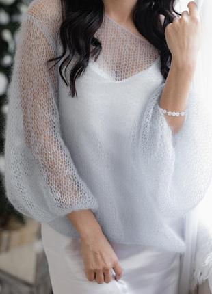 Свитер паутинка из премиум мохера