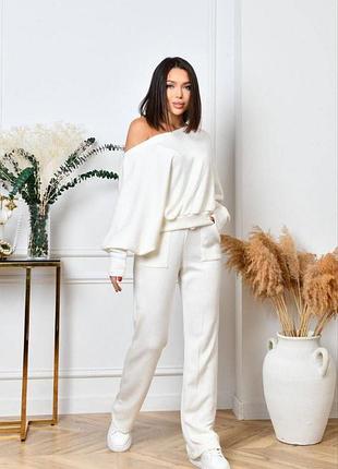 Ангоровий костюм прогулянковий костюм ангора блакитний костюм