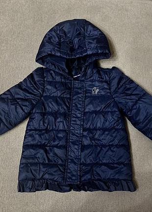 Дитяча осіння куртка для дівчинки синього кольору, original marines