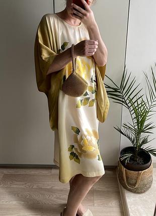 Платье - кимоно 100 % шелк люкс бренд