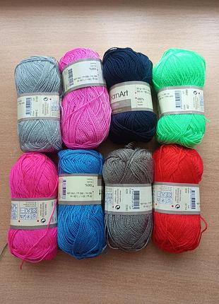 Пряжа акриловая нитки для вязки etamin
