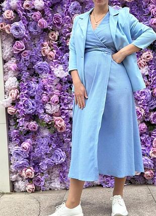 Платье на запах ткань жатка бохо одела дважды