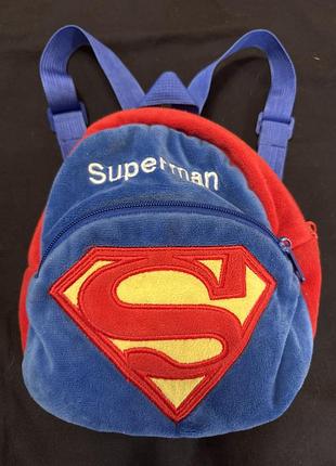Рюкзак детский superman велюр