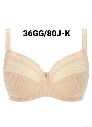 Брендовый бюстгальтер fantasie fusion 3091 sand на шикарную красоту 36gg/80j-k