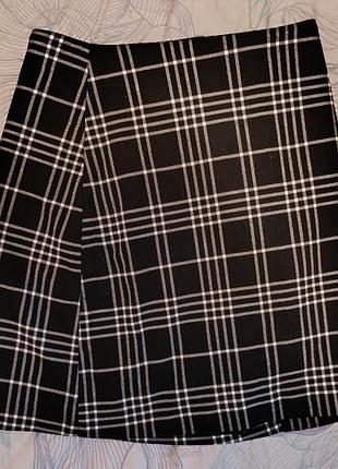 Юбка мини женская xs в клетку