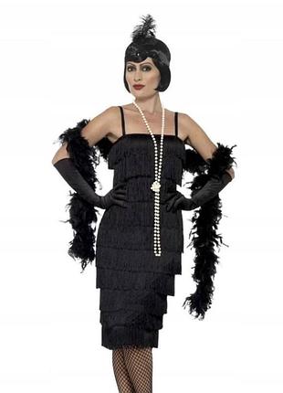 Сукня плаття з бахромою в стилі гетсбі,20х гангстер чикаго вечірка в стилі великого гетсбі,ретро,мафія