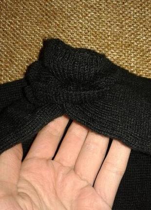 Красивая теплая повязка с цветком