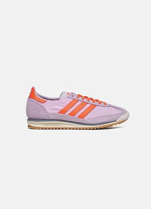 Яркие женские сиреневые низкие фиолетовые кроссовки adidas originals sl 72 og 35-36, размер