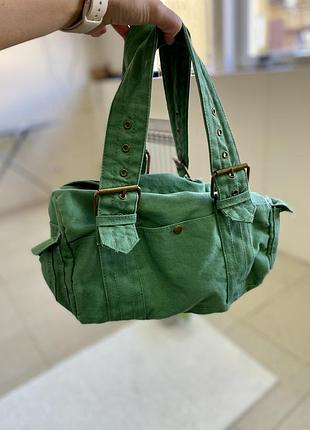 Джинсова сумка багет