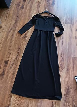 Платье, длинное платье, платье на плече