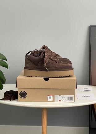 Жіночі угги ugg lowmel sneaker platform chocolate