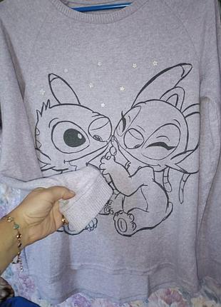 Свитер кофта стич и ангел stitch 3