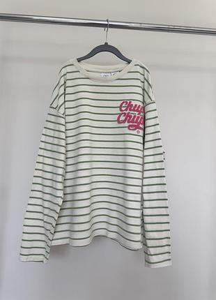 Лонг в смужку супа чупс zara