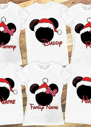Фп006364	футболки фэмили лук family look для всей семьи "маусы в шапках" push it