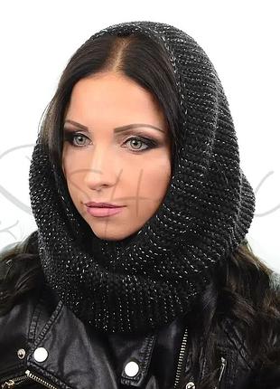 Снуд (хомут) sangek hm180111 черный-серебро