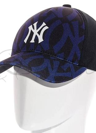 Бейсболка брендовая сублимация кепка мужская на липучке кукурудза new york sub21721 черный