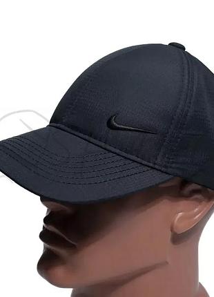 Бейсболка мужская плащевка тонкая кепка весенняя на регуляторе с вышивкой nike lp01 темно-синий 2