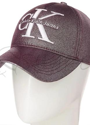 Бейсболка женская calvin klein bfh19522 бордовый