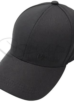 Бейсболка мужская тонкий котон с металлической фурнитурой на металлическом регуляторе prada bdh25703 черный