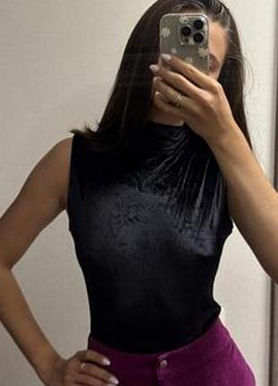 Топ женский черный и серебристый новые 2шт