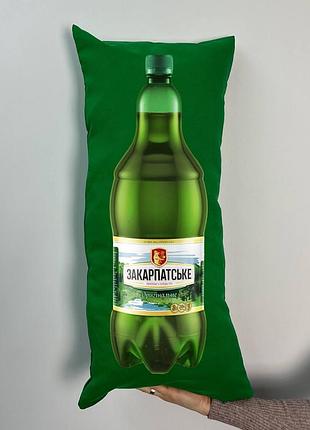 Подушка с принтом габардиновая закарпатское, зеленая 35х75 (325)