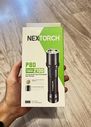 Новый 3400 mah nextorch p80 фонарик аккумуляторный
