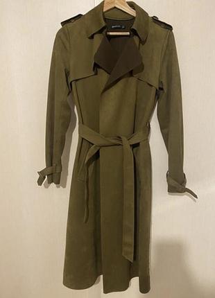 Тренч замшевий