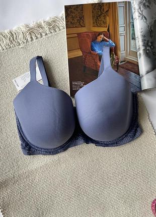 36gg/80j бюстгальтер на мʼякому поролоні з мереживною спинкою m&s