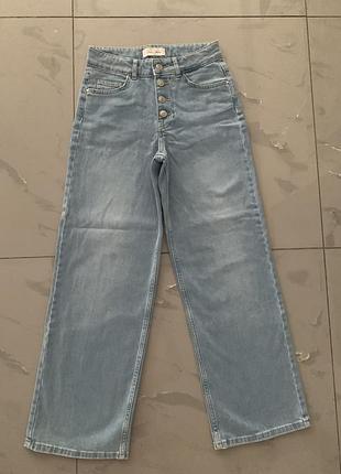 Джинси блакитні висока посадка  прямі