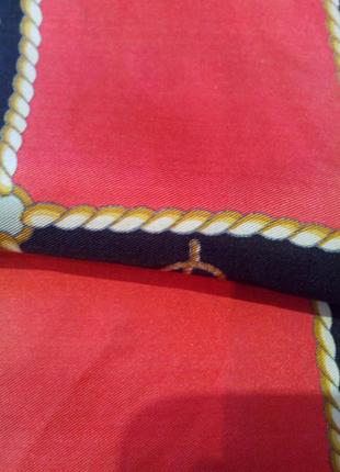Эксклюзивный винтажный шелковый шарфик9 фото