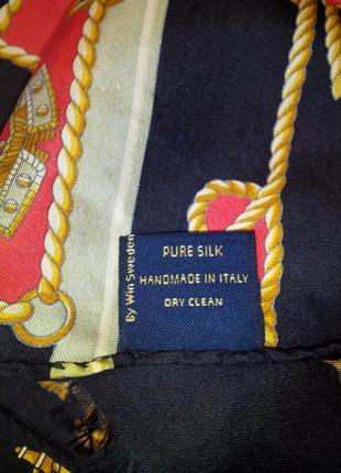 Эксклюзивный винтажный шелковый шарфик3 фото